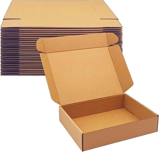 Shipping Boxes 9x7x2 inch 25 Pack,Brown Corrugated Boxes Mailer Packaging for Mailing Small Business，E-Commerce Gift Boxes for Wrapping Present Moving Storage Heavy Duty Recycled Cardboard Boxes