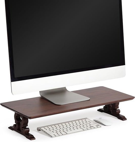 Anji Mountain Monitor Stand - Desktop Organizer & Laptop Riser, Ergonomic Monitor Riser, Space-Saving Monitor Stand for Desk, Durable Construction, Easy Assembly, Ideal for Home & Office