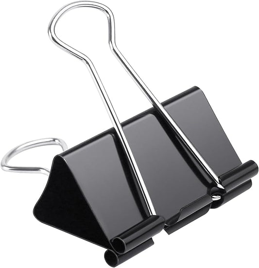 80 PCS 2 inch Binder Clips Extra Large Black Clips Office Supplies Black Paper Clips Paper Clamps for Office Home School Bussiness