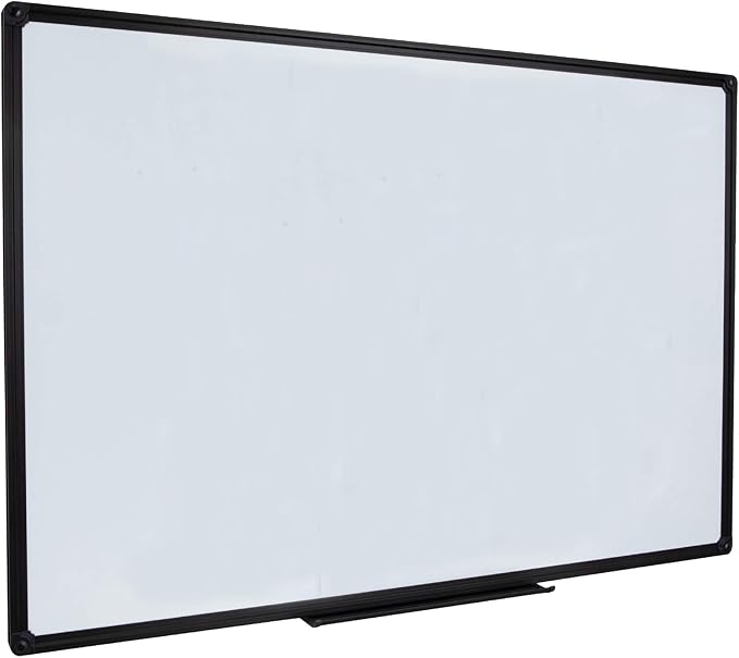 Dry Erase Board for Wall, 40" x 28" Presentation Magnetic Whiteboard with Pen Tray, Wall-Mounted White Board for School, Office and Home, Black Aluminum Frame