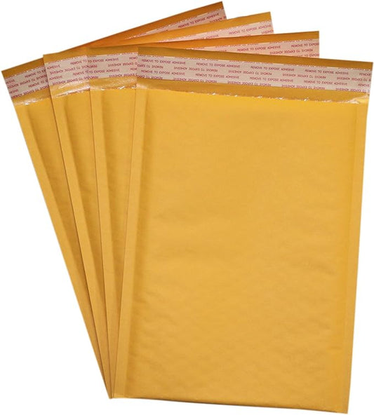 Secure Seal #5 10.5x16 Kraft Bubble Mailers Padded Shipping Envelopes (Pack of 100)