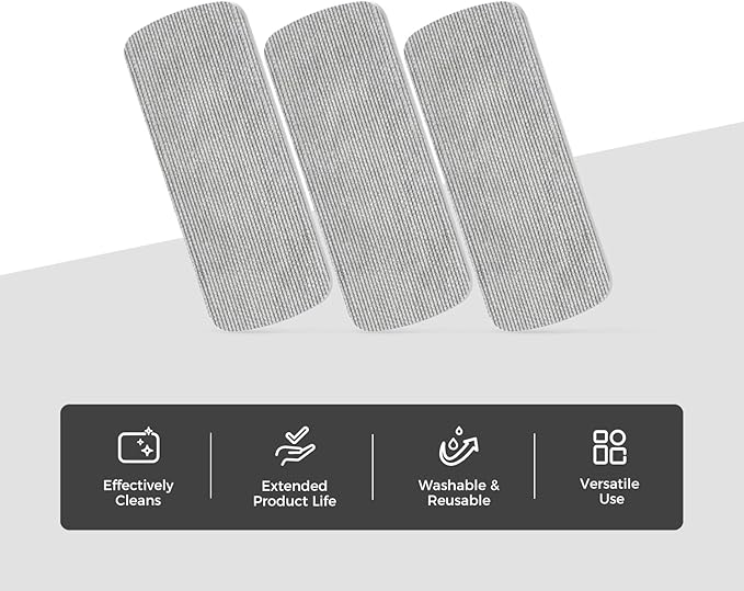 loukin 6 Pack Replaceable Dry Erase Eraser Refills, Magnetic Whiteboard Eraser Felt Pads, Designed Replaceable Dry Erase Board Erasers, Intended for Classroom, Home and Office Use