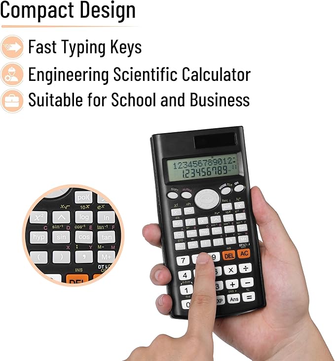 Mr. Pen Scientific Calculators - 24 Pcs, 2 Line, Fraction & Statistics Calculators for School, College & High School