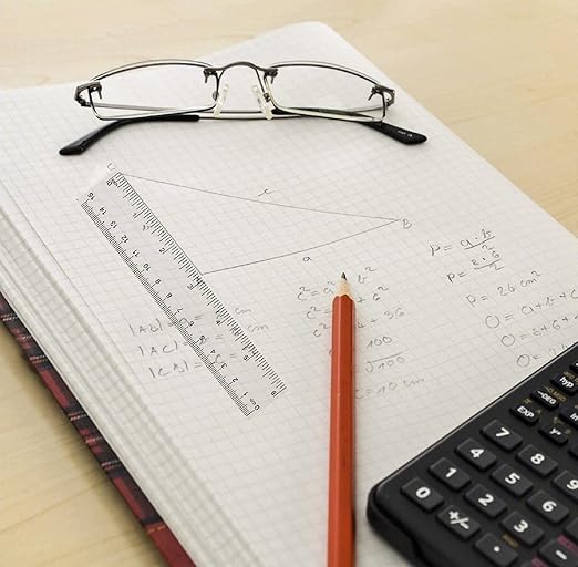 4 Pack 6-Inch Straight Rulers,Clear Plastic Ruler, Centimeter and inch Ruler Suitable for Student School and Office Study Drawing Measuring Standard