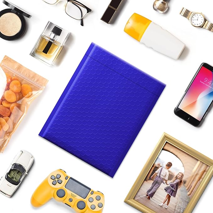 Metronic Bubble Mailers 6x10“ 100 Pack Usable Size 6x9" Self-Seal Bubble Mailer Thick Padded Envelopes Cushioning Shipping Envelopes for Small Business Shipping Blue