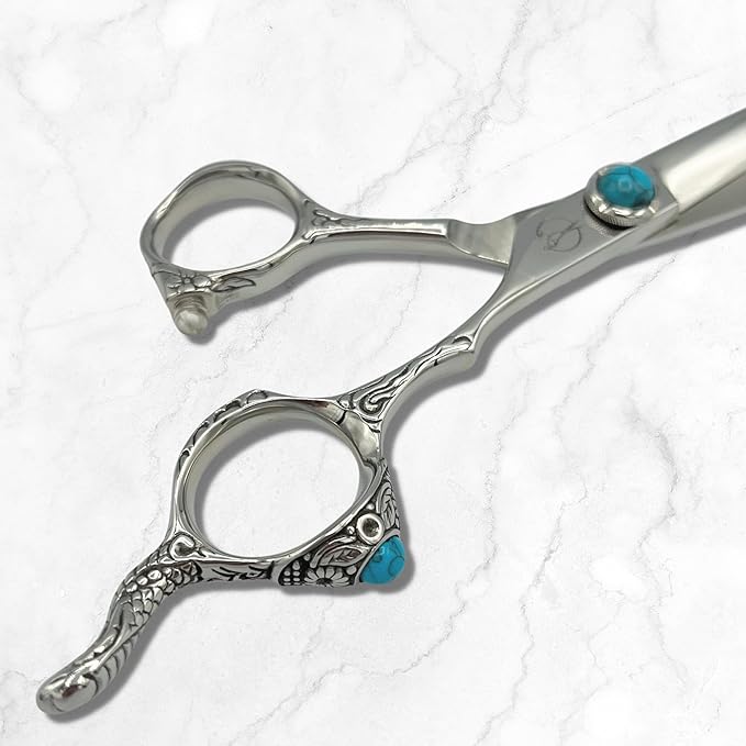 6" Hair Shears - VG-10 Japanese Steel - Professional Grade for Stylists and Barbers - Zen Scissors Line (Cutting)