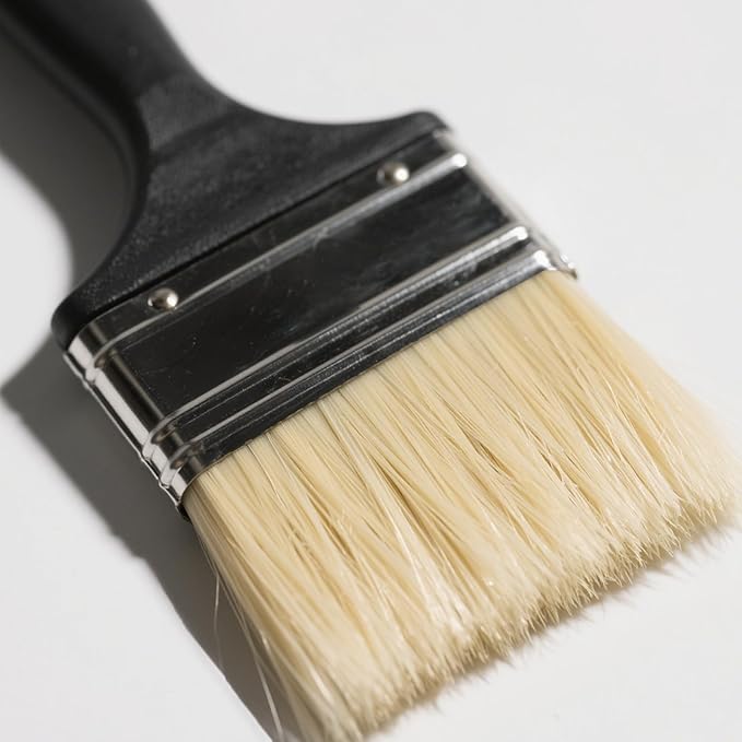 14 Ea 3 Inch Paint Brushes, Home Wall Trim House Paintbrush Bulk with Treated Plastic Handle, Cheap Paint Brushes for Wall Decor