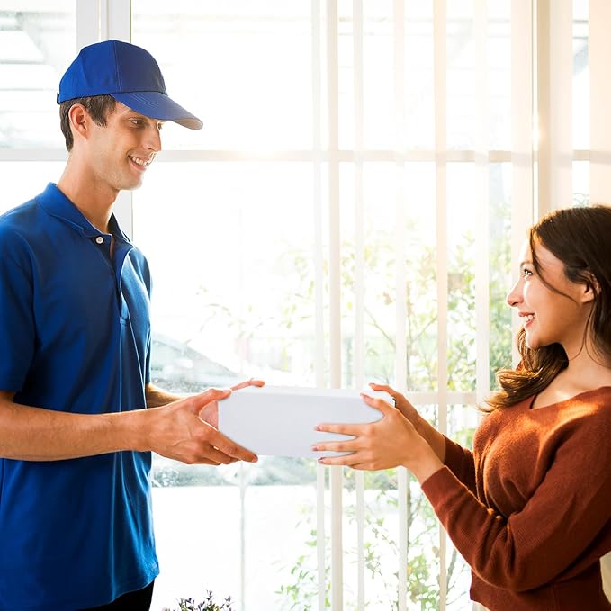 9x6x2 inches Shipping Boxes Set of 20, White Corrugated Cardboard Box,Recyclable Literature Mailer Boxes for Small Business Packaging, Mailing, Shipping