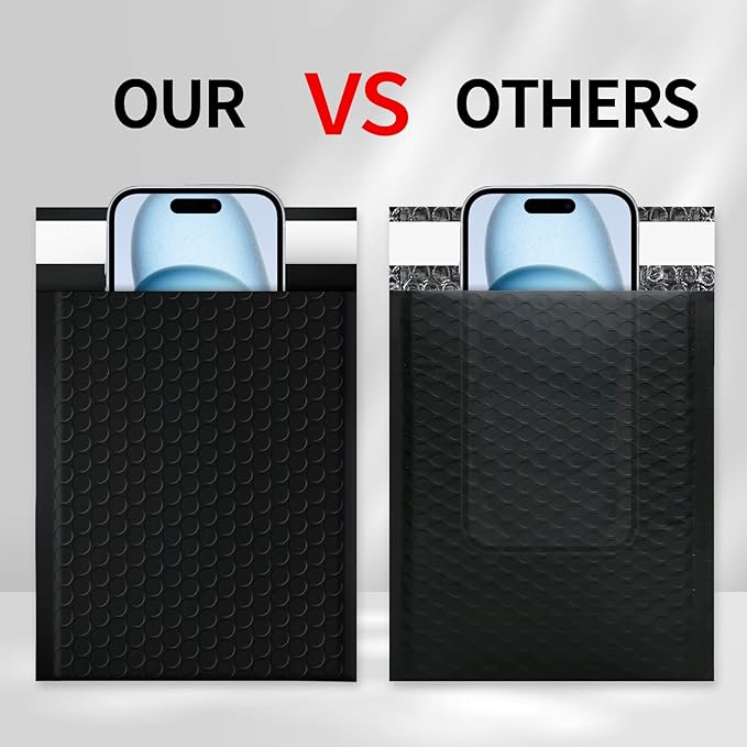 Bubble Mailers 8.5x11inch 40Pack Black Bubble Mailers Self-Seal Padded Mailing Envelopes Bubble Opaque Padded Mailer for Small Businesses to Package and Mail Jewelry Cosmetics#2