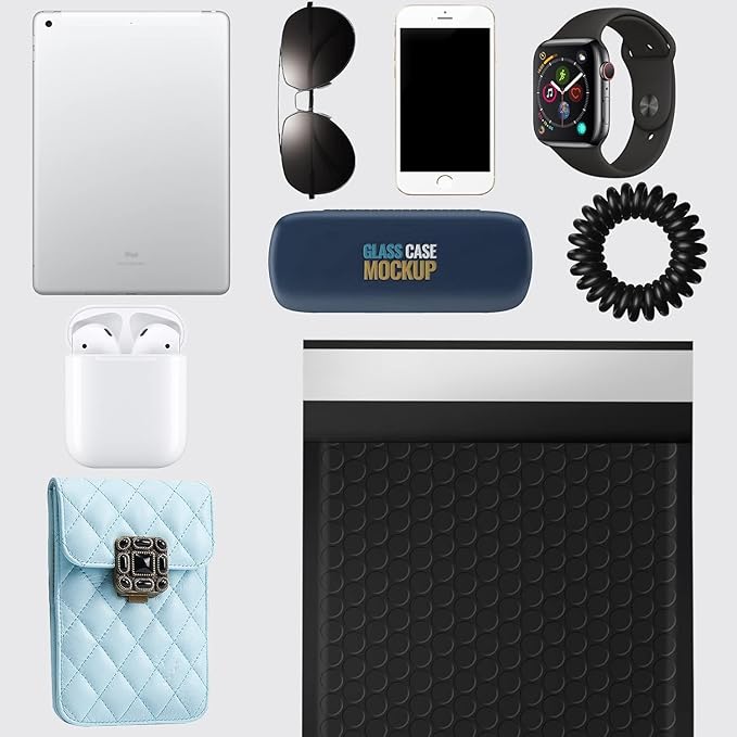 packbabol Bubble Mailers 6x10" 100 Pack Black Padded Envelopes Waterproof Usable Size 6x9 Self-Seal Padded Mailing Envelopes Bubble Opaque Padded Mailer for Small Businesses， Envelope Mailers