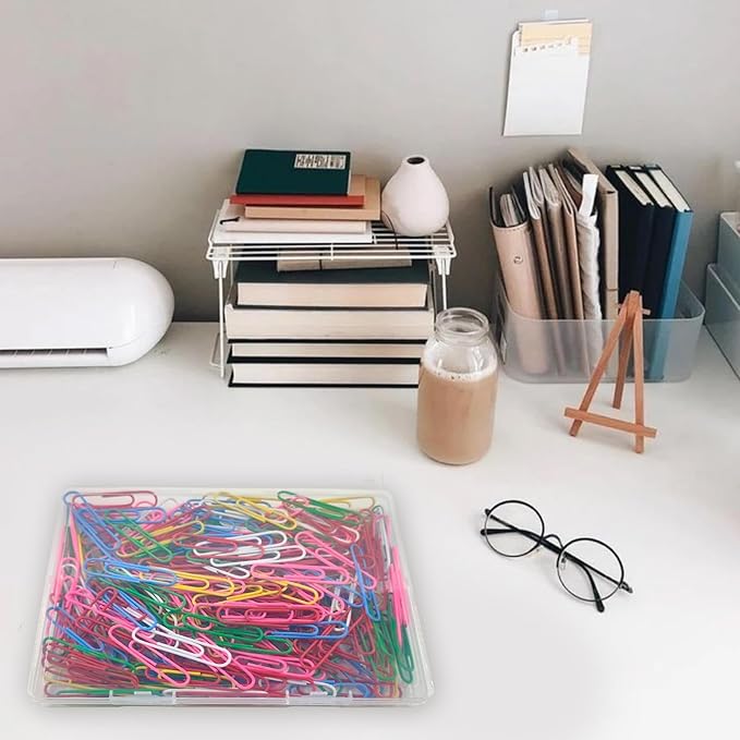 Paper Clips, 180 Pack 2 Inch Large Colored Paperclips, Large Assorted Colored Coated Paper Clips,Jumbo Reusable Big Paperclips for Paperwork Office School Document Organizing