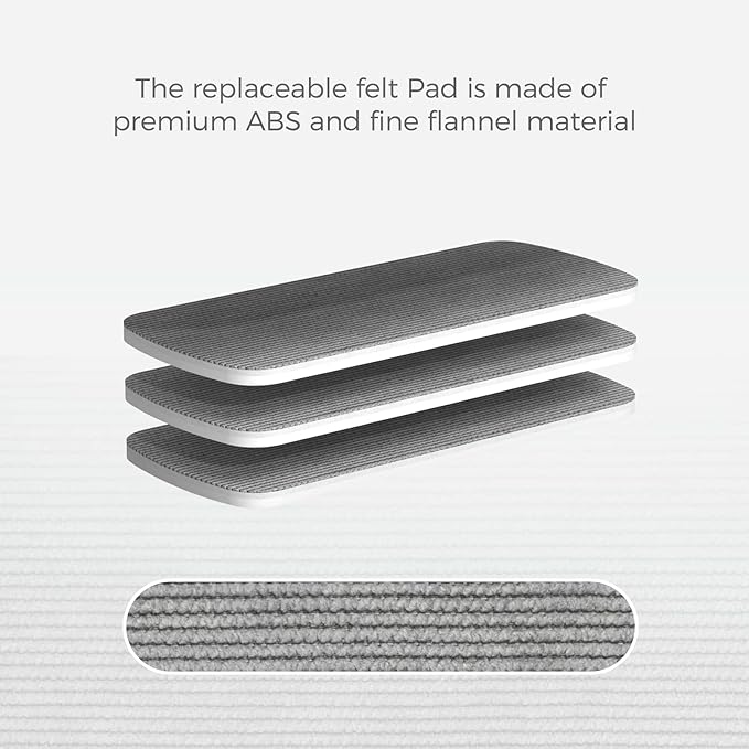 loukin 6 Pack Replaceable Dry Erase Eraser Refills, Magnetic Whiteboard Eraser Felt Pads, Designed Replaceable Dry Erase Board Erasers, Intended for Classroom, Home and Office Use