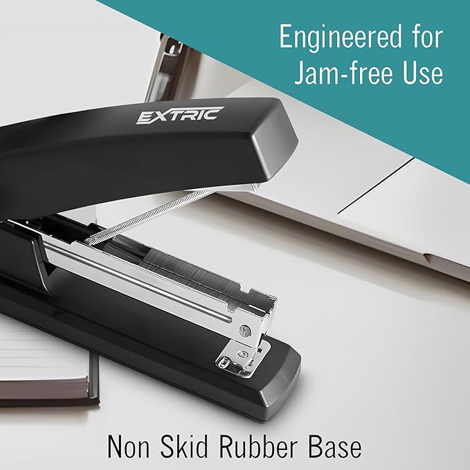 Stapler – Staplers for Desk, Black Stapler Heavy Duty 12 Pack, Staplers 25 Sheet Capacity for Office and Home