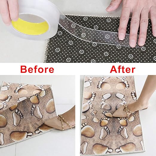 MEMX Nano Double Sided Tape Heavy Duty, 16.4FT Multipurpose Strong Mounting Tape, Reusable Removable Washable Traceless Gel Grip Adhesive for Carpet, Poster Sticky Wall, Home, Office Decor.