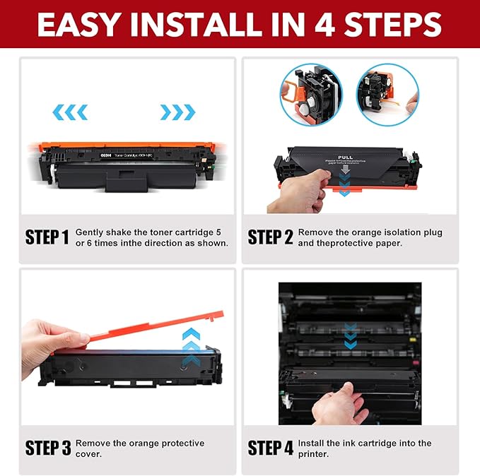 069H/069 High Yield Toner Cartridge Compatible Replacement for Canon 069 / 069H Toner Cartridge with imageCLASS MF753Cdw MF751Cdw Printers |4-Pack,High Capacity Ink