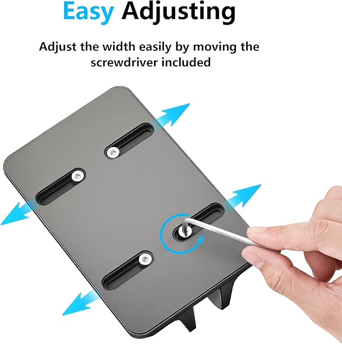 JARLINK Vertical Laptop Stand, Aluminum Laptop Holder Desktop Stand with Adjustable Dock Size (up to 17.3 inches) Compatible with All MacBook/Surface/Dell/Gaming Laptops (Black)