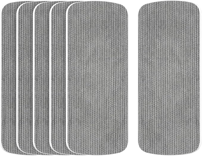 loukin 6 Pack Replaceable Dry Erase Eraser Refills, Magnetic Whiteboard Eraser Felt Pads, Designed Replaceable Dry Erase Board Erasers, Intended for Classroom, Home and Office Use