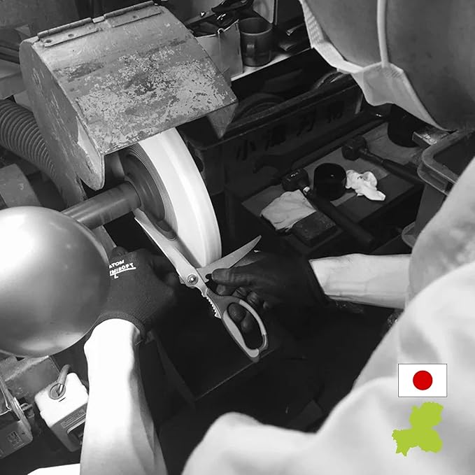 Seki Japan Japanese scissors Stainless Steel Cardboard cutter Letter Opener, Fluorine coating, 7.9" Greige