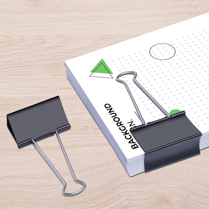 Ufmarine Jumbo Binder Clips 3 inch (6 Pcs), Extra Large Binder Clips Giant for Office Supplies