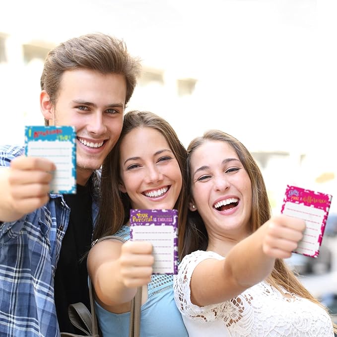 Yinder 24 Pcs Inspirational Sticky Notes Christmas Appreciation Sticky Notes Motivational Funny Memo Pads Positive Note 3 x 4 Medical Assistant Gift for Women Office(Classic,Appreciation)