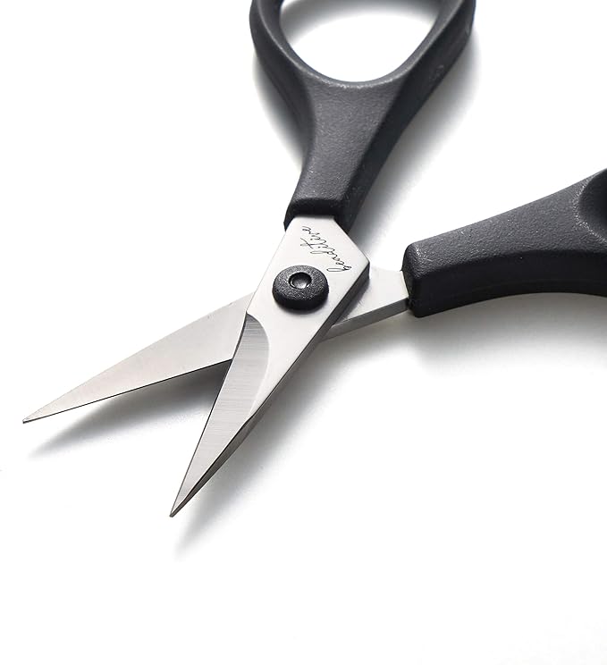 Beaditive Lightweight Sewing and Embroidery Scissors Set (2 PC) | Sewing, Embroidery, Paper Cutting, Crafting | Stainless Steel | Protective Cover (3.5 in)