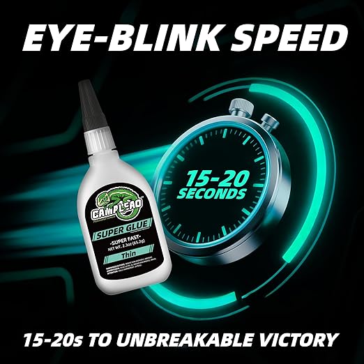 Thin Super Glue Liquid Kit 2.3 oz, All Purpose Clear Superglue for Plastic Ceramic Metal Wood Glass Shoe Leather Rubber, Instant Cyanoacrylate Adhesive for Home Repair Hobby Model Pottery DIY Craft