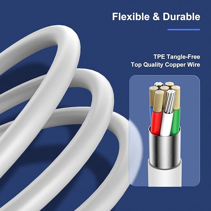 [3 Pack] Apple Chargers for iPhone 12 11 Charger Cable 10 ft,[Apple MFi Certified] Apple Charging Cord 10ft Lightning to USB Cable 10 Foot, Fast Phone Charging Cord for iPhone 12 Pro Max/11/10/X/XR/8