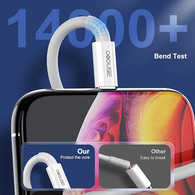 [3 Pack] Apple Chargers for iPhone 12 11 Charger Cable 10 ft,[Apple MFi Certified] Apple Charging Cord 10ft Lightning to USB Cable 10 Foot, Fast Phone Charging Cord for iPhone 12 Pro Max/11/10/X/XR/8