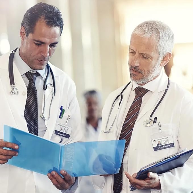 WUWEOT 300 Pack Metal ID Badge Clips, Double Hole Alligator Strap With Clear PVC Straps for Name Tags, Cards and Cage Badge Holders, Office Supplies