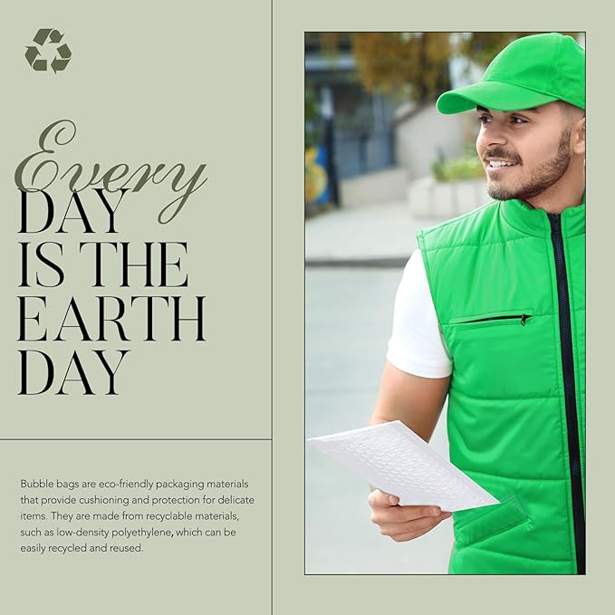 METRONIC 4x8" Bubble Mailer 200 Pack Waterproof White Small Bubble Mailers Usable Size 4x7" Self Seal Mailing Envelopes Bubble Padded for Small Business Mailing Jewelry Makeup Cards Envelope Mailers