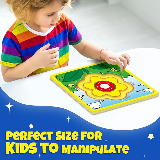 Wooden Mindfulness Maze for Kids Breathing Calm Down Supplies Social Emotional Learning Activities Regulation Tools Occupational Play Therapy Toy Calming Room School Counselor Office Must Have