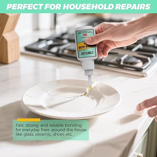 Super Glue Gel, Clear Cyanoacrylate Adhesive for Plastic Metal Ceramic Wood Shoe Sole Repair, Instant Superglue for Glass Leather Pottery Model Rubber Porcelain Crafts 3D Prints, Strong Bonding