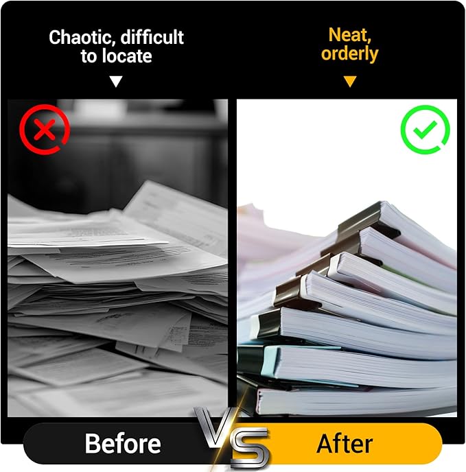 180 Pcs Small Binder Clips Black, 0.59 in/15mm Mini Binder Paper Clips, Paper Clamps for Office Supplies, Home, School,Business Document Organizing