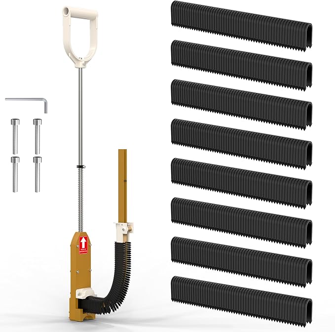 PEX Pipe Stapler with 1100 Pcs Foamboard Staples, Stand Up Foamboard Stapler PEX Staple Gun with 1-1/2″ Staples for 1″ & 2″ Foamboard, Foam Staplers Kit for Foam Board