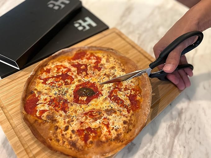 BOWERY HOME Kitchen Scissors - Heavy Duty Kitchen Shears - Lightweight Scissors - For Cutting Food, Meat, Fish, Vegetable - NOT MADE IN CHINA - Multi-purpose Kitchen Shears (8 inches)