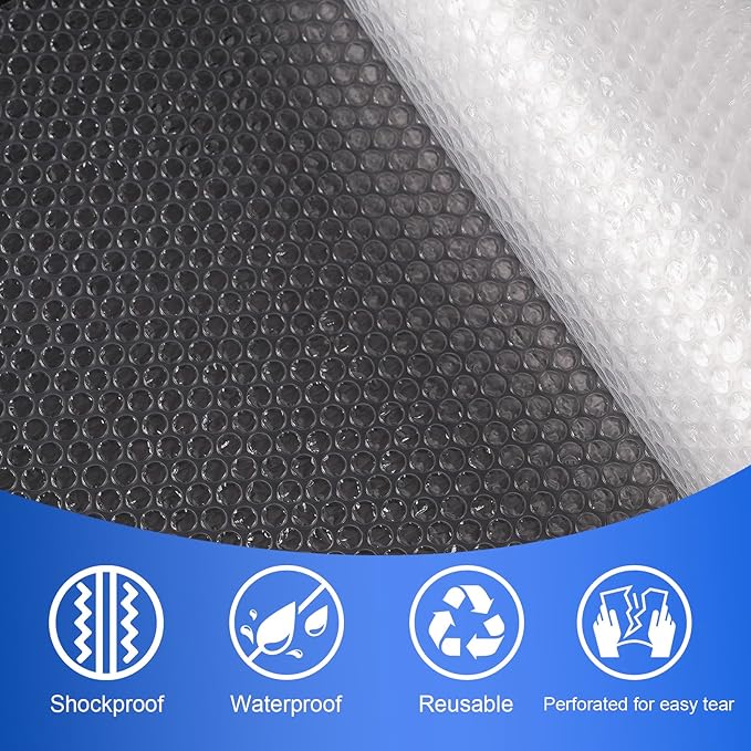 12 inch x 72ft - 2 Pack Total Small Thin Bubble Cushioning Wrap for Extra Protection Packaging Mailers, Nylon Wrap Rolls Moving Cushioning Supplies for Moving & Shipping, Perforated Every 12”