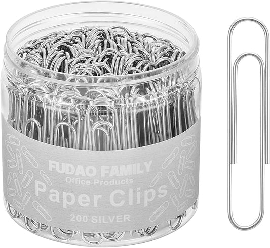 Jumbo Paper Clips, 2 Inch Paper Clip, 200 pcs Large Paperclips