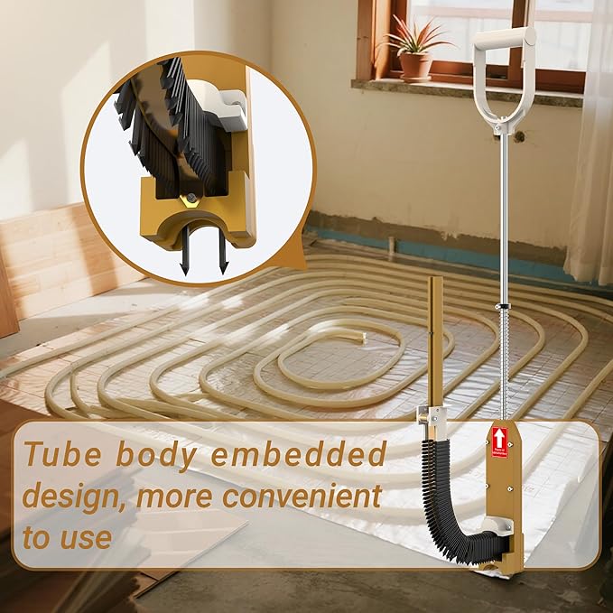 PEX Pipe Stapler with 1100 Pcs Foamboard Staples, Stand Up Foamboard Stapler PEX Staple Gun with 1-1/2″ Staples for 1″ & 2″ Foamboard, Foam Staplers Kit for Foam Board