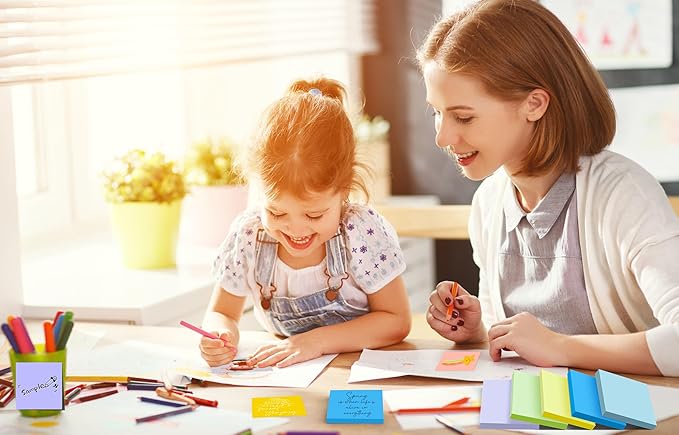 (18 Pads) Sticky Notes 3x3 inch, Self-Stick Pads Pastel Colors Sticky Note, Recyclable, Easy to Post for Home, Office, Notebook