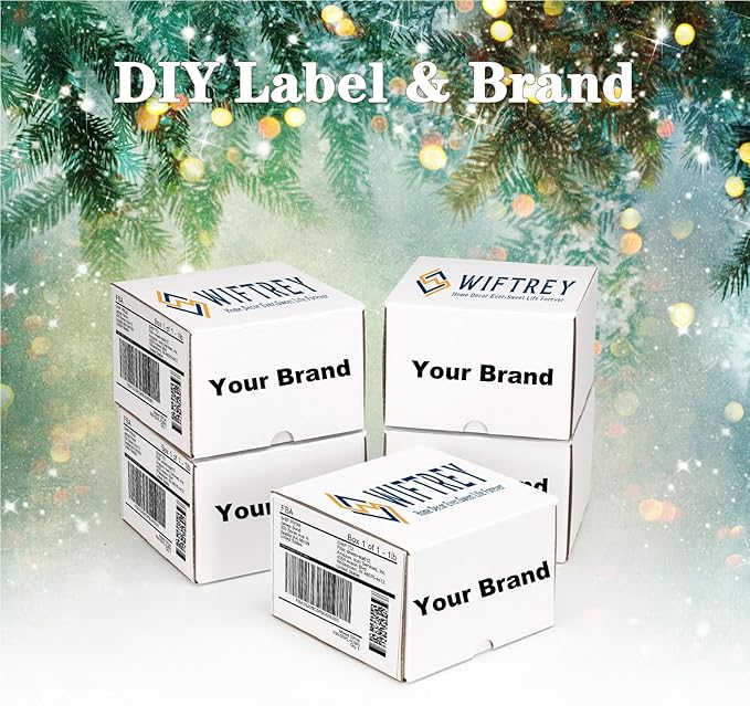 WIFTREY 25 Pack 6X6X4 Small Shipping Boxes for Business, White Corrugated Cardboard Box 6 x 6 x 4 for Mailing Packing Gifts