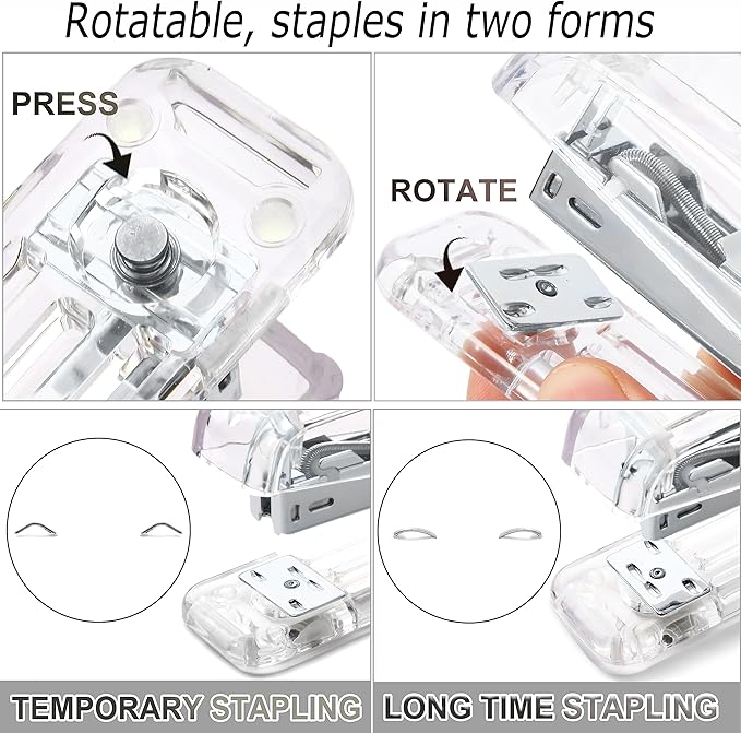 Silver Desk Organizers and Accessories Office Supplies Set Stapler, Pen Holder, Phone Holder, Scissors, Pen, Ruler, 30 Paper Clips, 22 Binder Clip, 20 Tacks and 1000pcs Staples