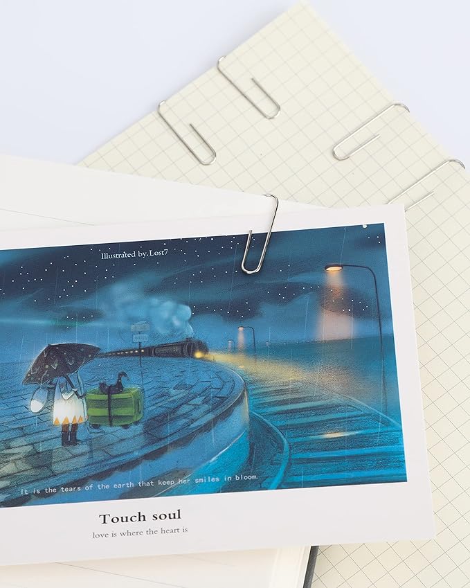 PAPERPAL Paperclips for Office School & Personal Use, #1 Smooth Paper Clip (1-2/7"), 600 Medium Paper Clips (6 Boxes of 100 Each), Silver