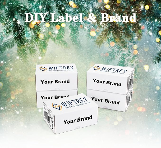 WIFTREY 7x5x3 inches White Shipping Boxes Set of 25, Corrugated Cardboard Boxes 7 x 5 x 3 for Shipping Small Business, Literature Mailer Box, Packaging Supplies