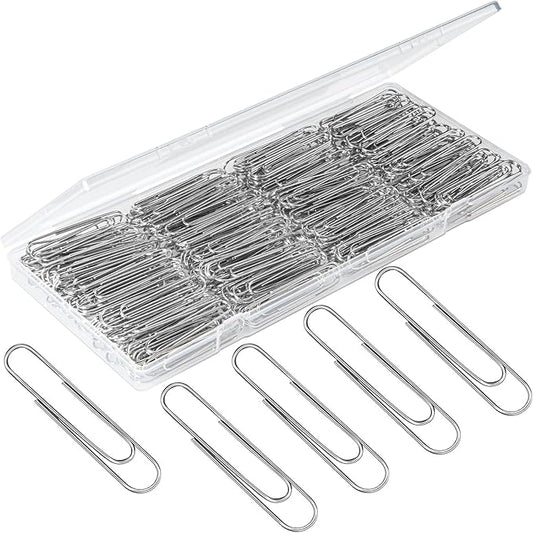 300 Pcs Large Paper Clips, 2 Inch Jumbo Paperclip, Stainless Steel Paper Clips Large, Silver Paperclips for Home, School, Office Supplies