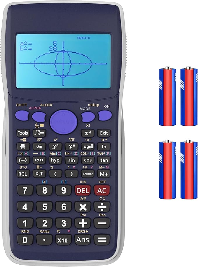Graphing Calculator,IPepul Scientific Calculators 10 Modes /4 Graphing Functions,Desktop Math Calculator for College Students,School Supplies for Middle High School Teachers Office