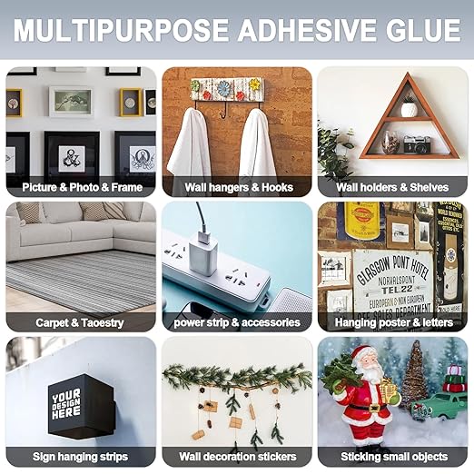 MEMX Nano Double Sided Tape Heavy Duty, 9.85FT Multipurpose Strong Mounting Tape, Reusable Removable Washable Traceless Gel Grip Adhesive for Carpet, Poster Sticky Wall, Home, Office Decor.