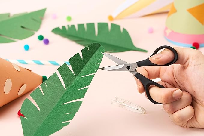 Beaditive Lightweight Sewing and Embroidery Scissors Set (2 PC) | Sewing, Embroidery, Paper Cutting, Crafting | Stainless Steel | Protective Cover (4 in)