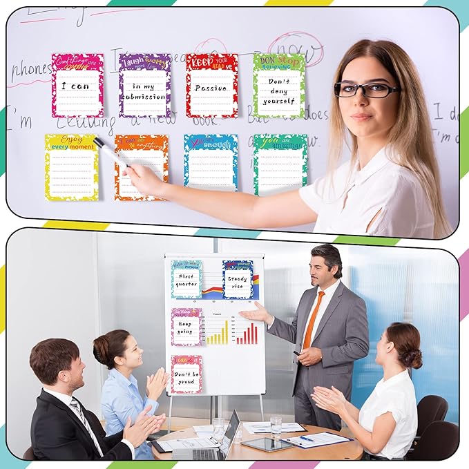 Yinder 24 Pcs Inspirational Sticky Notes Christmas Appreciation Sticky Notes Motivational Funny Memo Pads Positive Note 3 x 4 Medical Assistant Gift for Women Office(Colorful,Inspirational)
