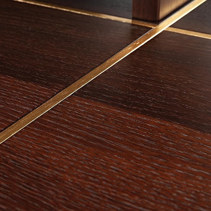 EUREKA ERGONOMIC Ark SWS Standing Desk, 63 inch Executive Desk w Drawers,Modern X-Shaped Leg Luxury Home Office Computer Desk w Monitor Stand,Colorblock Smoked Oak