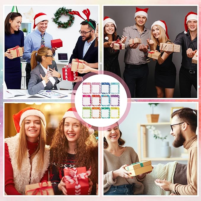 Yinder 24 Pcs Inspirational Sticky Notes Christmas Appreciation Sticky Notes Motivational Funny Memo Pads Positive Note 3 x 4 Medical Assistant Gift for Women Office(Vivid,Thankful)